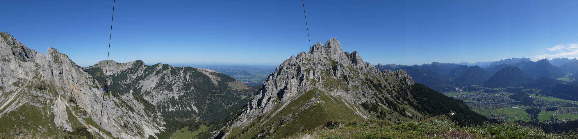 Blick von der Schneid nach Osten